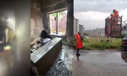 Kahramanmaraş’ta apartman yangınında mahsur kalan 4 kişi kurtarıldı