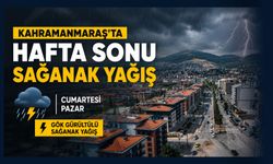 Kahramanmaraş’ta hafta sonu plan yapacaklar dikkat! Sağanak yağış yolda