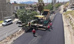 Doğukent Yolunda Asfalt Mesaisi Sürüyor