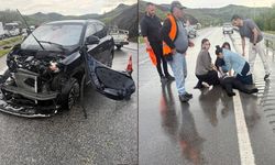 Kaza yapanlara yardım etmek isterken otomobilin çarptığı yaya hayatını kaybetti