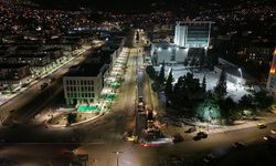 Azerbaycan Bulvarı’nda Gece Asfalt Mesaisi