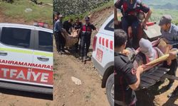 Onikişubat'ta dağlık alanda ayağı kırılan vatandaş ekiplerce kurtarıldı