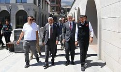 Vali Ünlüer ve Başkan Görgel, Trabzon Caddesi ile Demirciler Çarşısı’nda İncelemelerde Bulundu