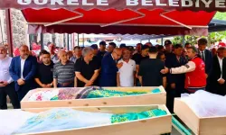 Piknik sırasında derede akıntıya kapılıp ölen anne ve 2 kızı, toprağa verildi