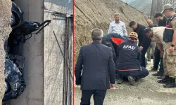 Yol genişletme çalışması yapılan alana uçan otomobildeki 3 kişi öldü