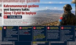 Kahramanmaraşlı gazilere yeni başvuru hakkı: Süreç 1 Eylül’de başlıyor