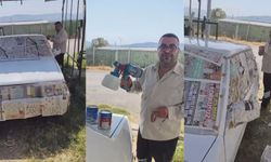 Kahramanmaraş’ta boya fiyatını yüksek buldu, aracını kendi imkanlarıyla yeniledi