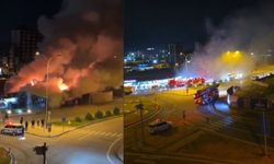 Kahramanmaraş’ta Üniversite Kavşağı’nda Korkutan Yangın