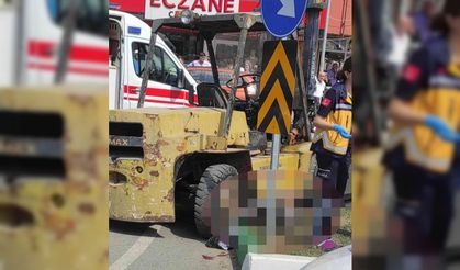 Samsun’da forkliftin altında kalan kadın hayatını kaybetti