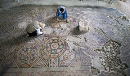 Germanicia Antik Kenti'ndeki mozaikler gün yüzüne çıkıyor