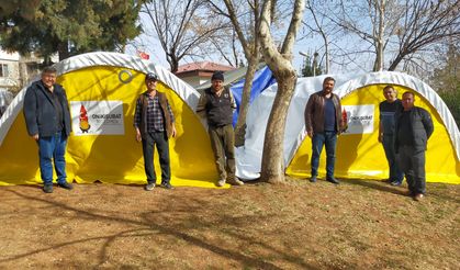 Onikişubat Belediyesi’nden  çadır desteği