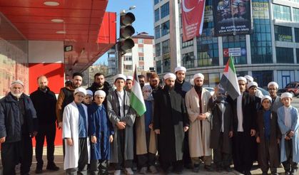 Afşin'de şehitleri anma ve Filistin'e destek programı düzenlendi