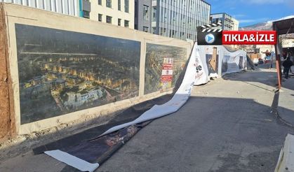 Şiddetli fırtına Kahramanmaraş’ta hayatı felç etti