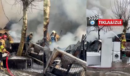 Dulkadiroğlu’nda yanan işyerinde maddi hasar oluştu