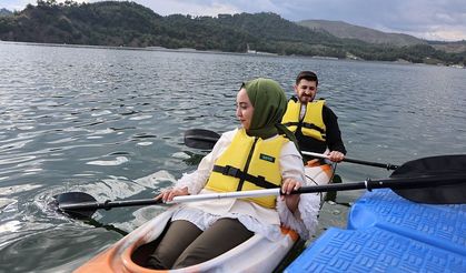 Kahramanmaraş'ta kano keyfi: 'Deniz yok ama su sporları var'