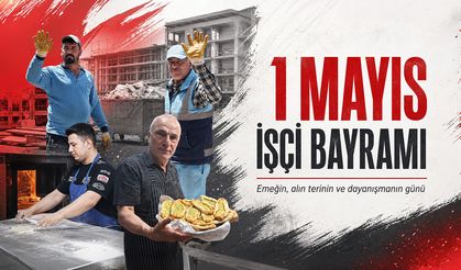 Kahramanmaraş'ta 1 Mayıs'tan kareler