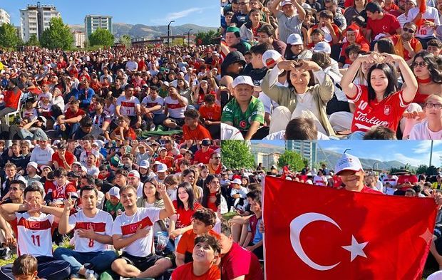 Kahramanmaraş’ta Milli Maç Heyecanından Renkli Kareler