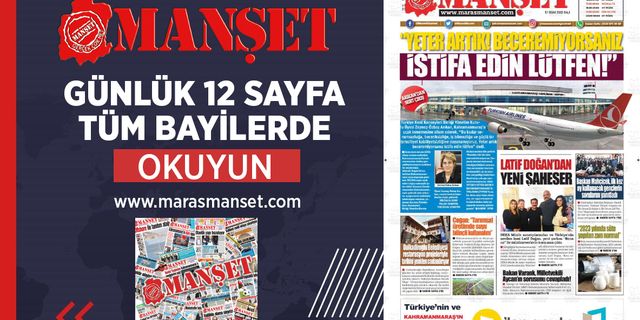 Gazetemizin Bugünkü Manşeti
