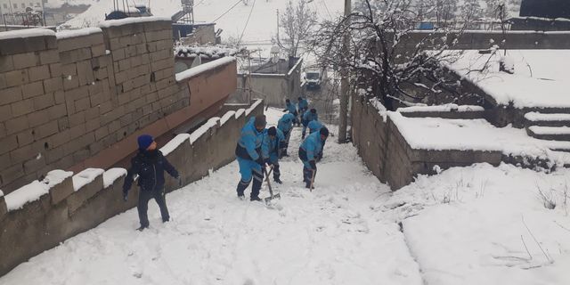 Dulkadiroğlu Belediyesi karla mücadele çalışmaları