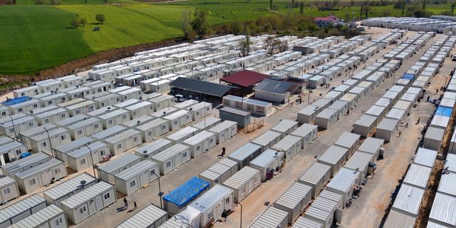 Pazarcık'taki konteyner kent depremzedelerle doldu