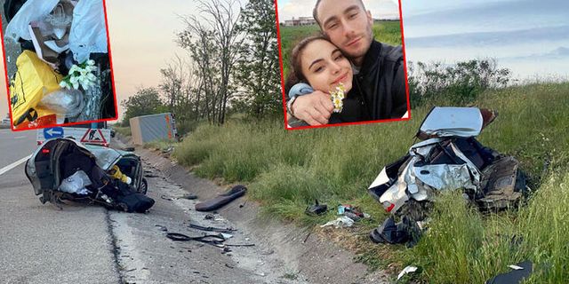 Nişanlı çift, nikaha 1 gün kala kazada hayatını kaybetti