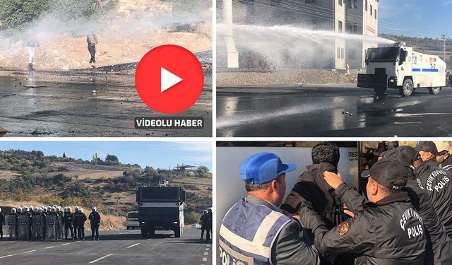 Kahramanmaraş'ta biber gazlı TOMA'lı müdahale