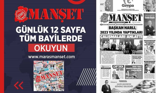 Gazetemizin Bugünkü Manşeti