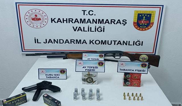 Kahramanmaraş’ta düğün magandasının evinde cephanelik çıktı