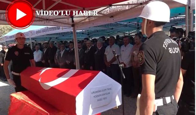 Şehit polis memuru Peksoy, Kahramanmaraş'ta son yolculuğuna uğurlandı