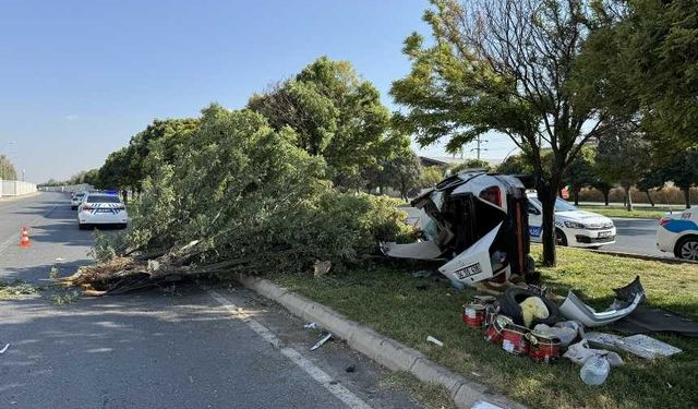 Kahramanmaraş’ta otomobil yan devrildi: 1 ölü