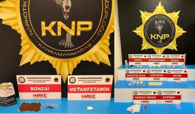 Kahramanmaraş polisi suça ve suçluya göz açtırmıyor