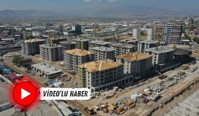 Kahramanmaraş'ta Ebrar Sitesi'nin yerine yapılan 32 bloklu inşaatta sona yaklaşıldı