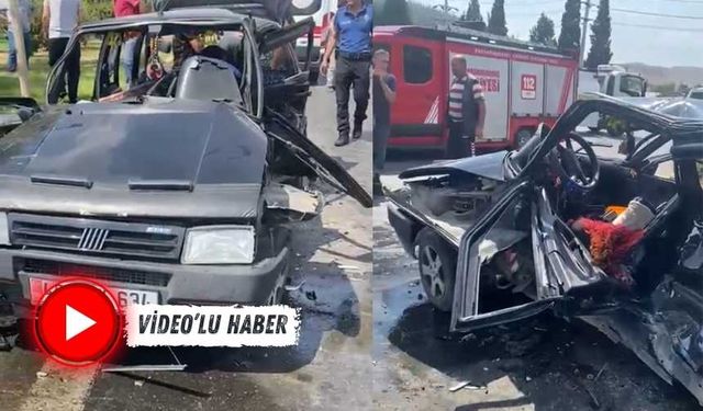 Kahramanmaraş'ta trafik kazası güvenlik kamerasında