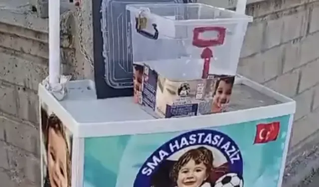 2 yaşındaki SMA’lı Aziz’in bağış kutusundaki para çalındı