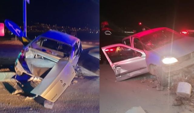 Kahramanmaraş’ta trafik kazası, sürücü araca sıkıştı