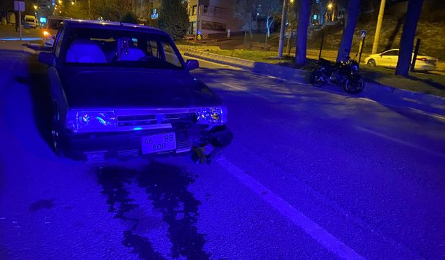 Kahramanmaraş'ta araç motosiklete çarptı; 2 yaralı