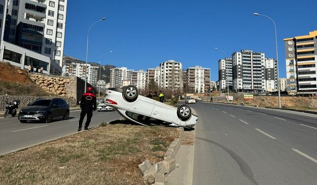 Kahramanmaraş’ta bu kazadan yara almadan kurtuldu