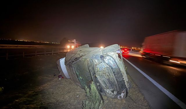Kahramanmaraş’ta otomobil şarampole yuvarlandı