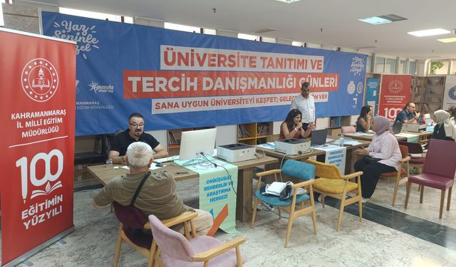 Kahramanmaraş’ta YKS tercih danışmanlığı desteği sürüyor