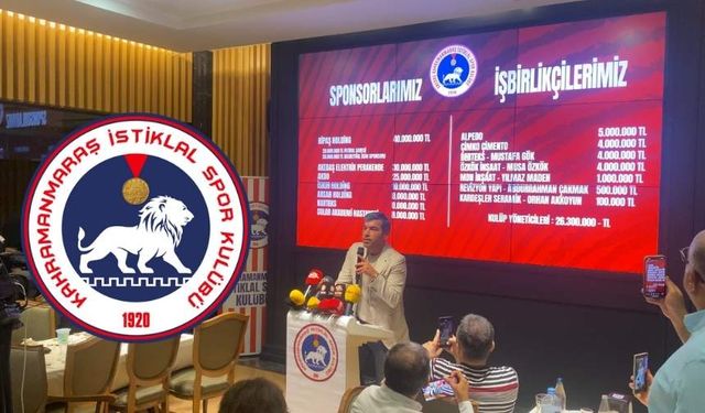 Kahramanmaraş İstiklalspor’un yeni sezon sponsorları ve verdiği destekler