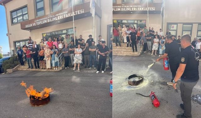 KİÜ’de Yangın Tatbikatı Gerçekleştirildi