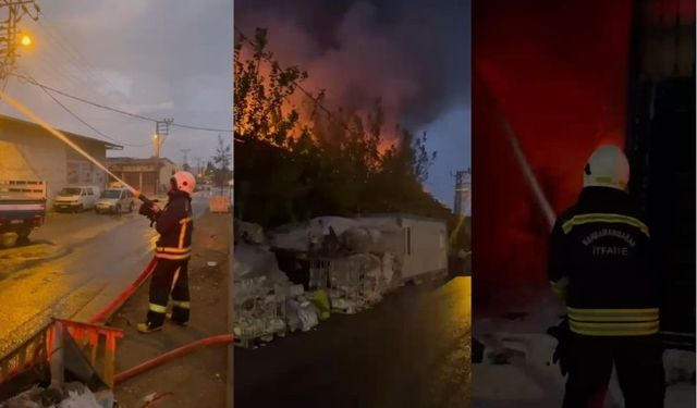Kahramanmaraş’ta İş Yerinde Çıkan Yangın Söndürüldü