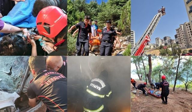 Kahramanmaraş İtfaiyesi’nden Ağustos Ayı Raporu