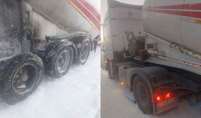 Kahramanmaraş’ta Çimento Yüklü TIR’da Yangın Paniği