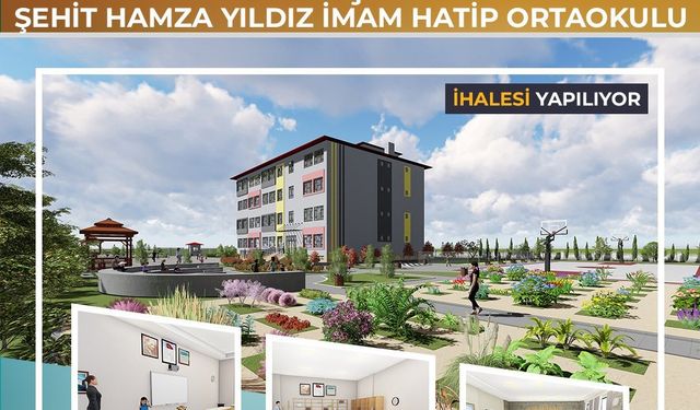 Afşin’e 20 Derslikli Modern Okul Geliyor