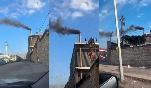 Şehrin göbeğinde fabrika bacasından çıkan dumanlar zehir saçıyor
