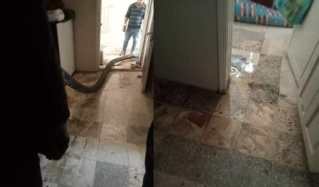 Kahramanmaraş’ta bir evi lağım suları bastı