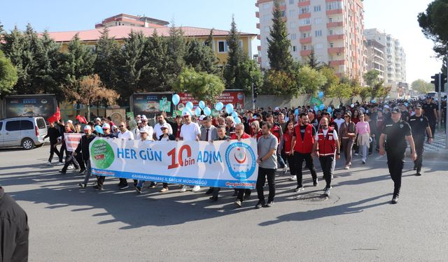 Kahramanmaraş’ta “Her Gün 10 Bin Adım” Etkinliğiyle Sağlık İçin Yürüdüler