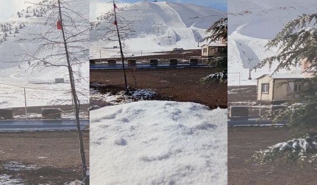 Yedikuyular’a yılın ilk karı yağdı