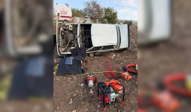 Kahramanmaraş’ta feci kaza, araç yuvarlandı sürücü hayatını kaybetti